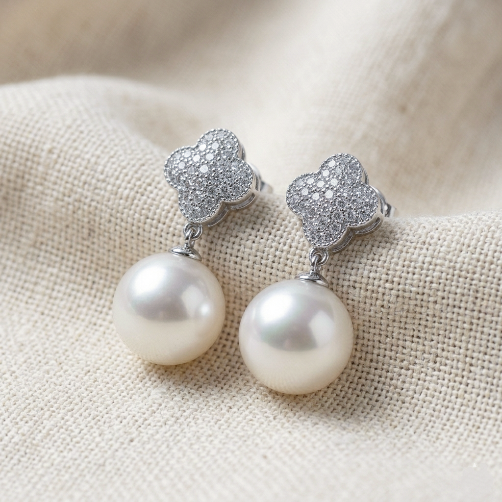 Elegant Pearl Drop Earrings