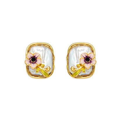 Elegant Romantic Vintage Floral Earrings