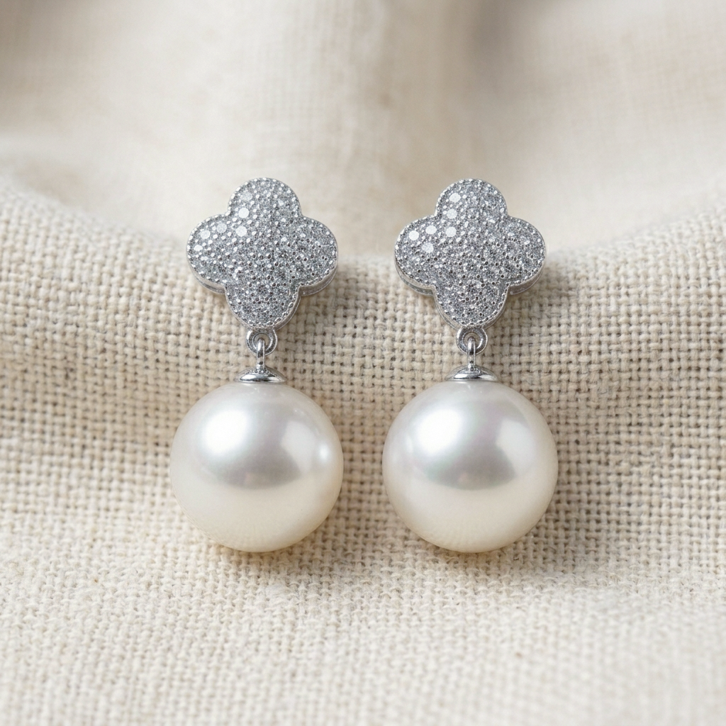 Elegant Pearl Drop Earrings