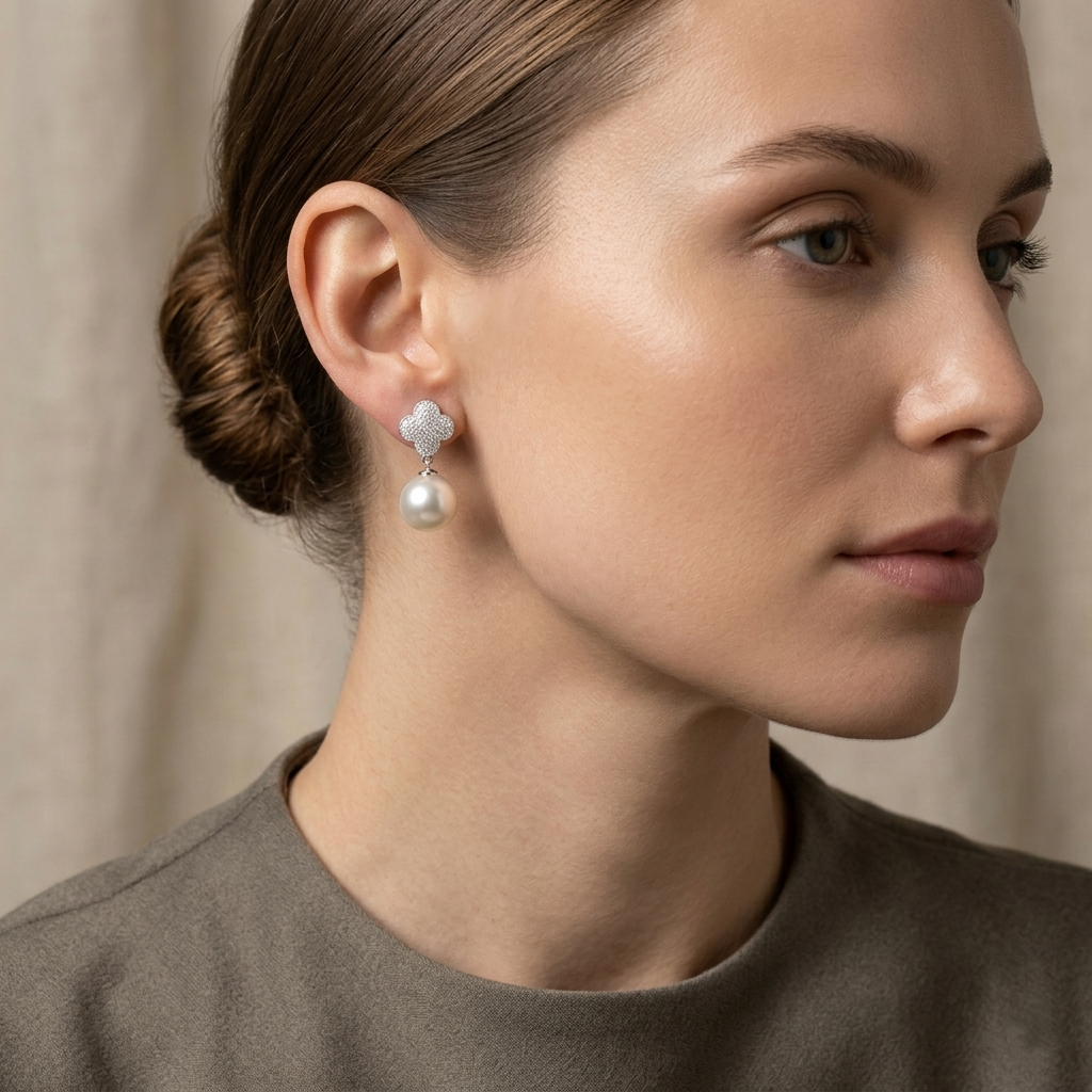 Elegant Pearl Drop Earrings